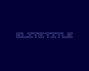 Title - Futuristic Digital Techno logo design