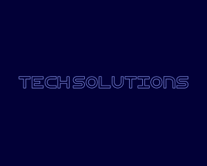 Techno - Futuristic Digital Techno logo design