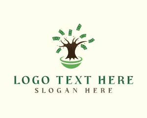 Dollar - Money Cash Tree logo design