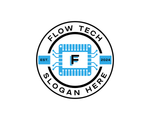 Circuit Microchip Software Innovations logo design