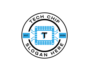 Microchip - Circuit Microchip Software Innovations logo design