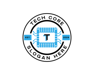 Circuit Microchip Software Innovations logo design