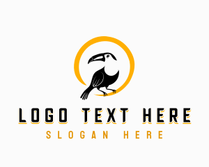 Toucan - Swoosh Toucan Bird logo design