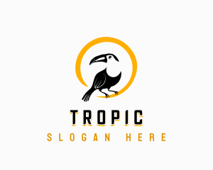 Swoosh Toucan Bird logo design