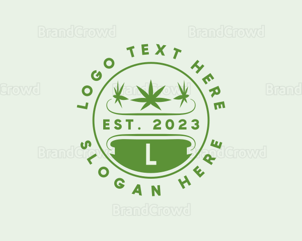 Marijuana Plant Dispensary Logo