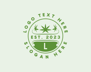 Cannabidioil - Marijuana Plant Dispensary logo design