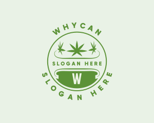 Marijuana Plant Dispensary  Logo