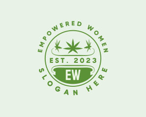 Marijuana Plant Dispensary  logo design