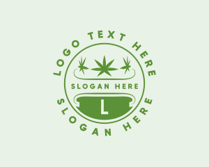 Marijuana Plant Dispensary  Logo