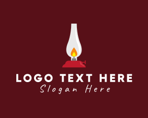 Gas - Antique Candle Lamp logo design