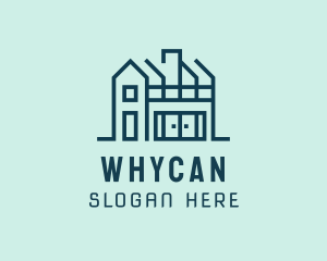 Modern Residential Home Construction Logo