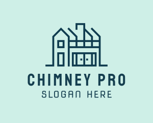 Modern Residential Home Construction logo design