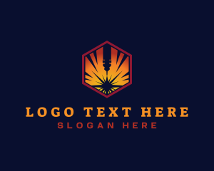 Fabricator - Engraving Laser Fabrication logo design