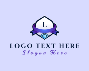 Jewel - Diamond Ribbon Jewelry logo design