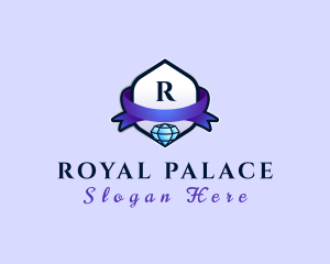 Diamond Ribbon Jewelry logo design