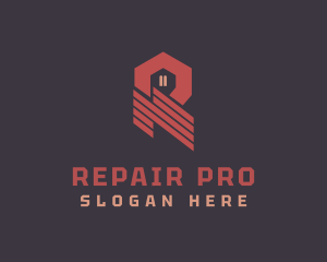 House Roof Maintenance Repair logo design