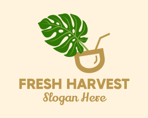 Fresh - Natural Fresh Drink logo design