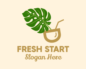 Natural Fresh Drink logo design