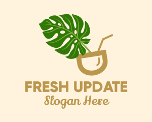 Natural Fresh Drink logo design