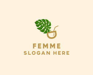 Natural Fresh Drink logo design