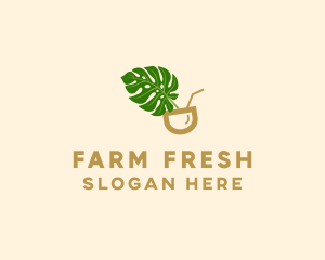 Natural Fresh Drink logo design