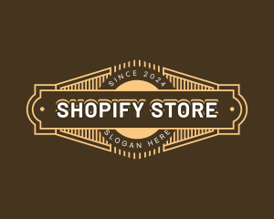 Store Business Hipster logo design