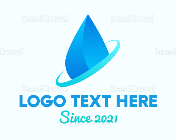 Modern Water Drop Logo