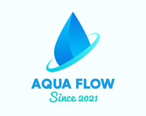Hydration - Modern Water Drop logo design
