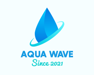 Water - Modern Water Drop logo design