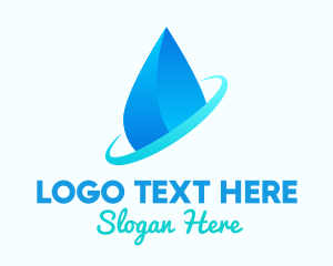 Modern Water Drop Logo