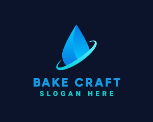 Modern Water Drop logo design