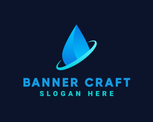 Modern Water Drop logo design