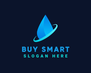 Modern Water Drop logo design