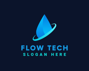 Modern Water Drop logo design