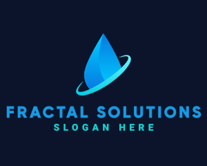 Modern Water Drop logo design