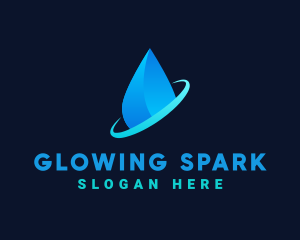 Modern Water Drop logo design