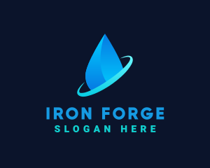 Modern Water Drop logo design