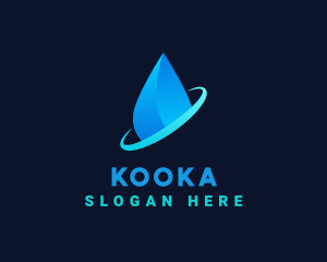 Modern Water Drop logo design