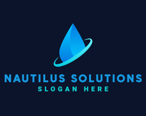 Modern Water Drop logo design