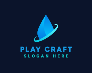 Modern Water Drop logo design