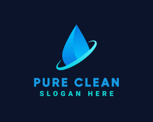 Modern Water Drop logo design