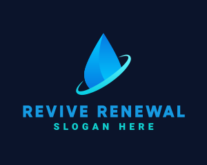 Modern Water Drop logo design