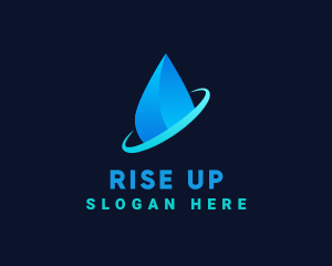 Modern Water Drop logo design