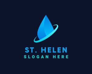 Modern Water Drop logo design