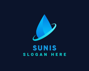 Modern Water Drop logo design