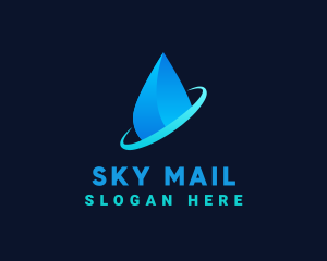 Modern Water Drop logo design