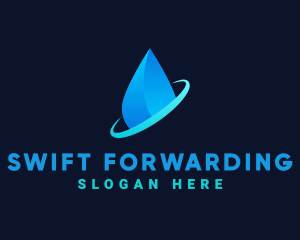 Modern Water Drop logo design