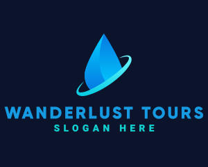 Modern Water Drop logo design