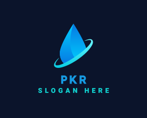 Modern Water Drop logo design