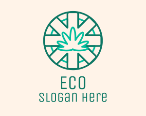 Medicinal Cannabis Leaf logo design